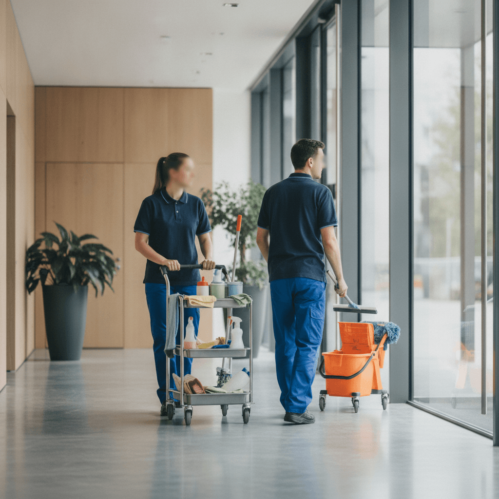 Das Team von Baurox Gebäudereinigung im Einsatz